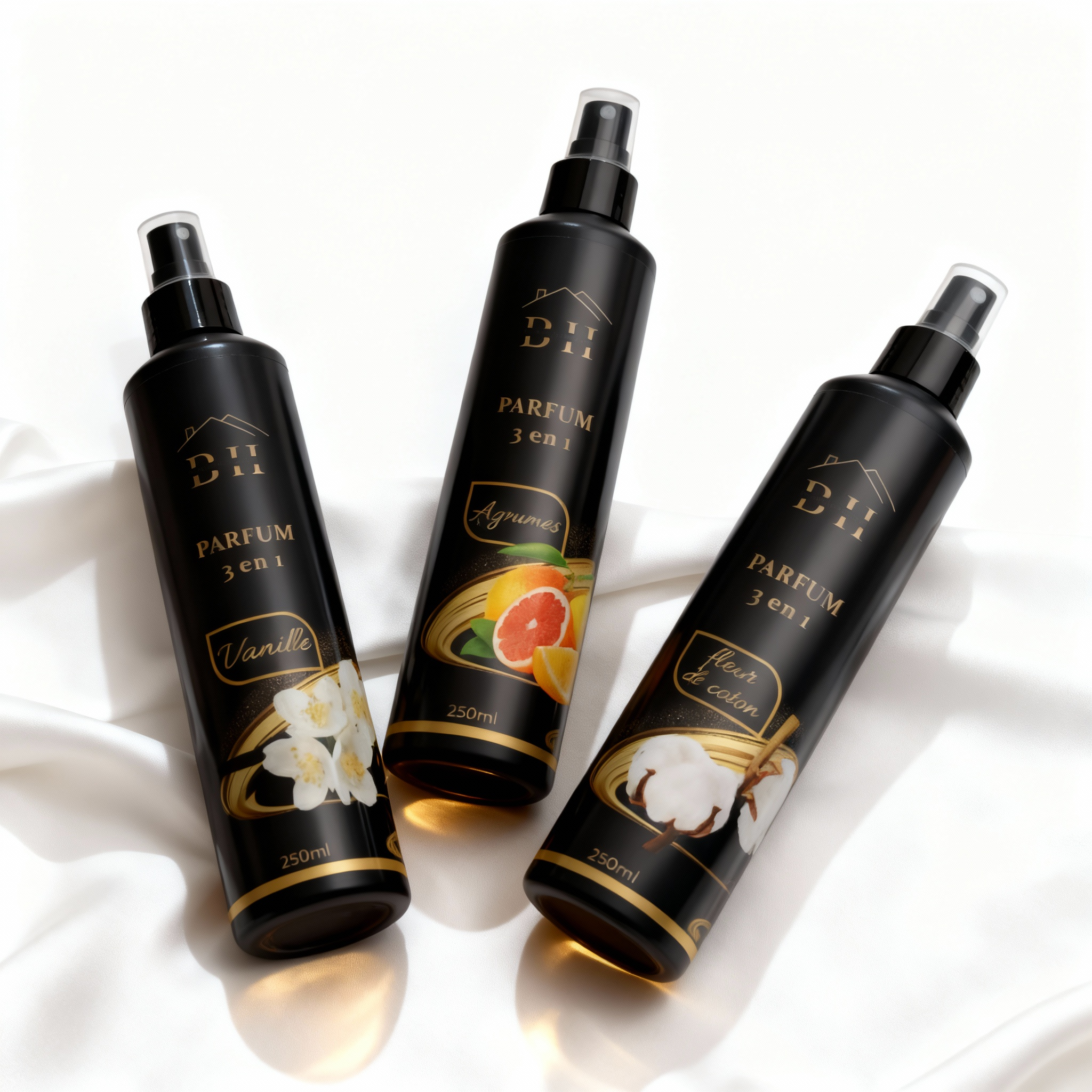 💫 Pack Parfum Signature (Vanille, Agrumes & Fleur de Coton)