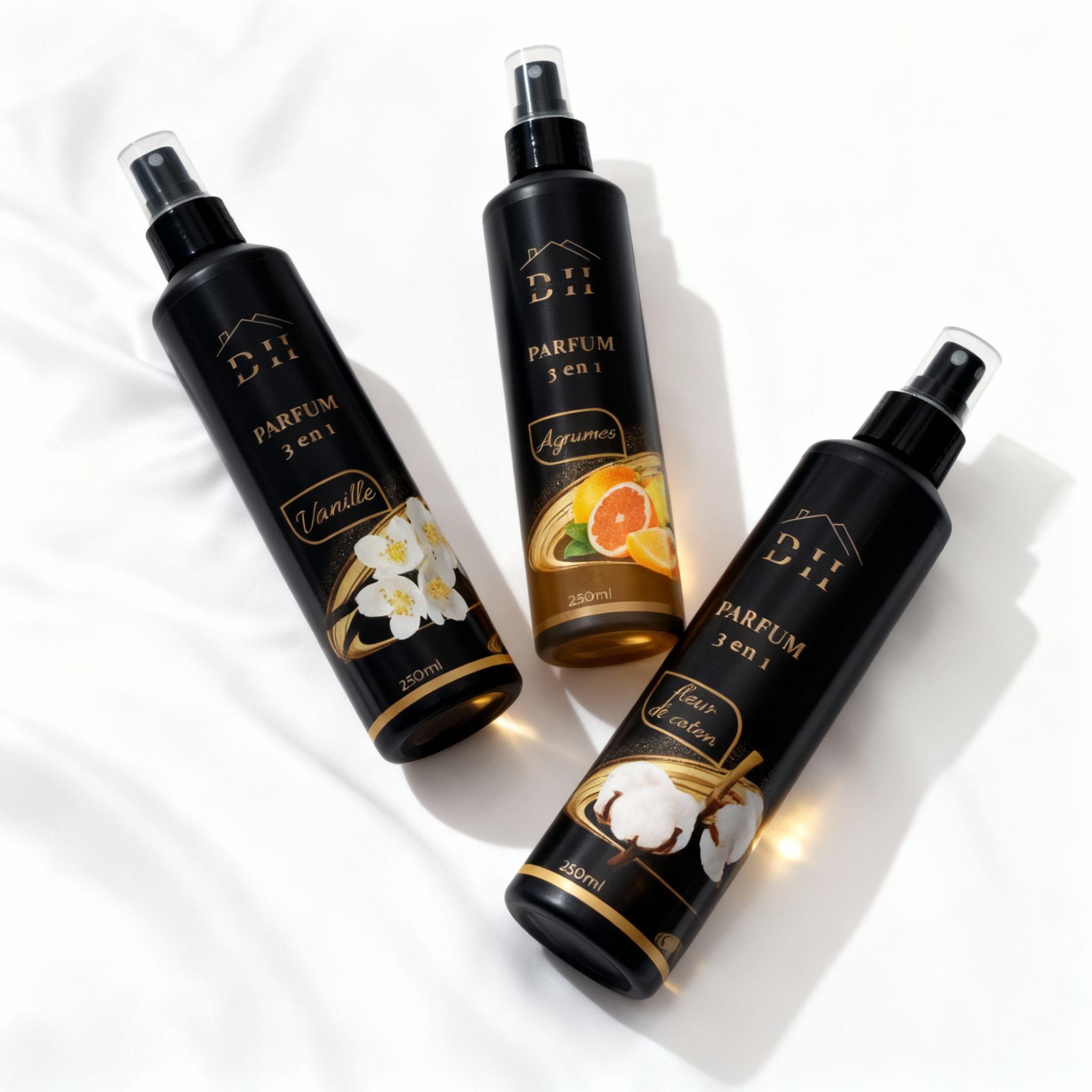 💫 Pack Parfum Signature (Vanille, Agrumes & Fleur de Coton)