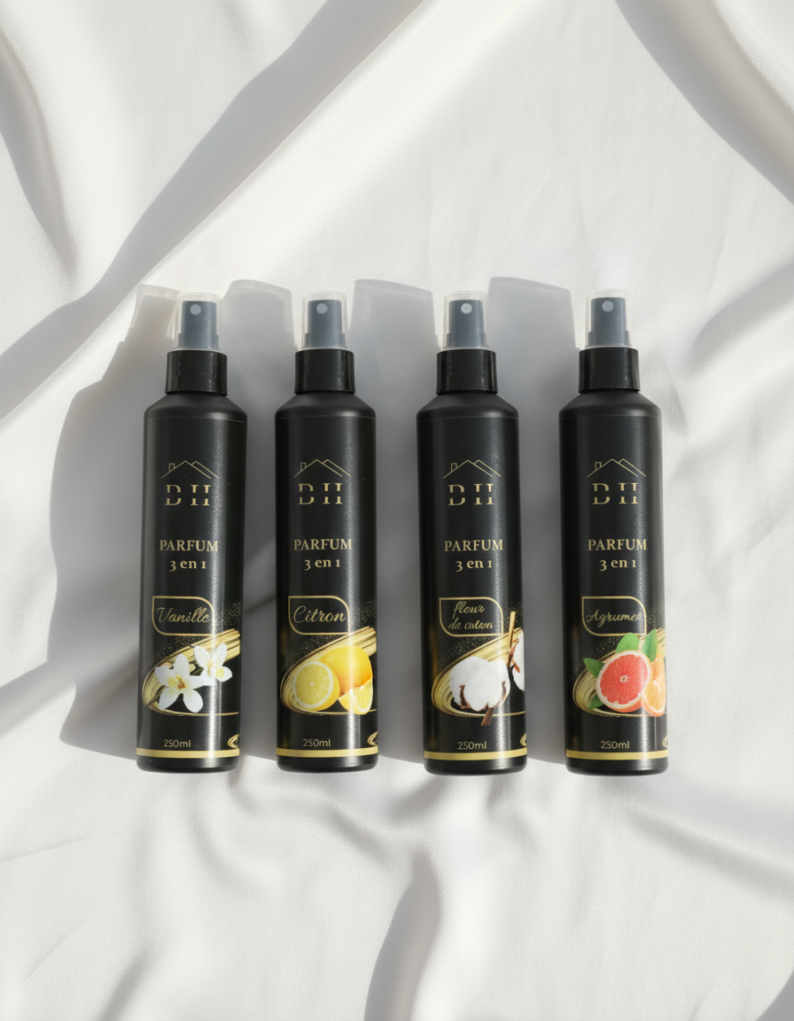 💫 Pack Parfum Prestige (Vanille, Fleur de Coton, Citron & Agrumes)