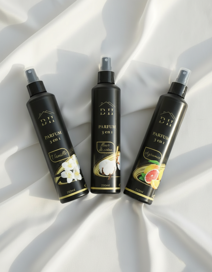 💫 Pack Parfum Signature (Vanille, Agrumes & Fleur de Coton)