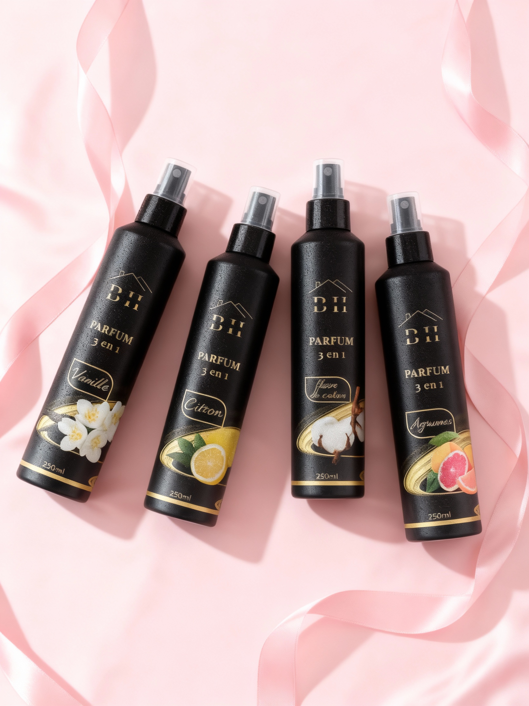 💫 Pack Parfum Prestige (Vanille, Fleur de Coton, Citron & Agrumes)