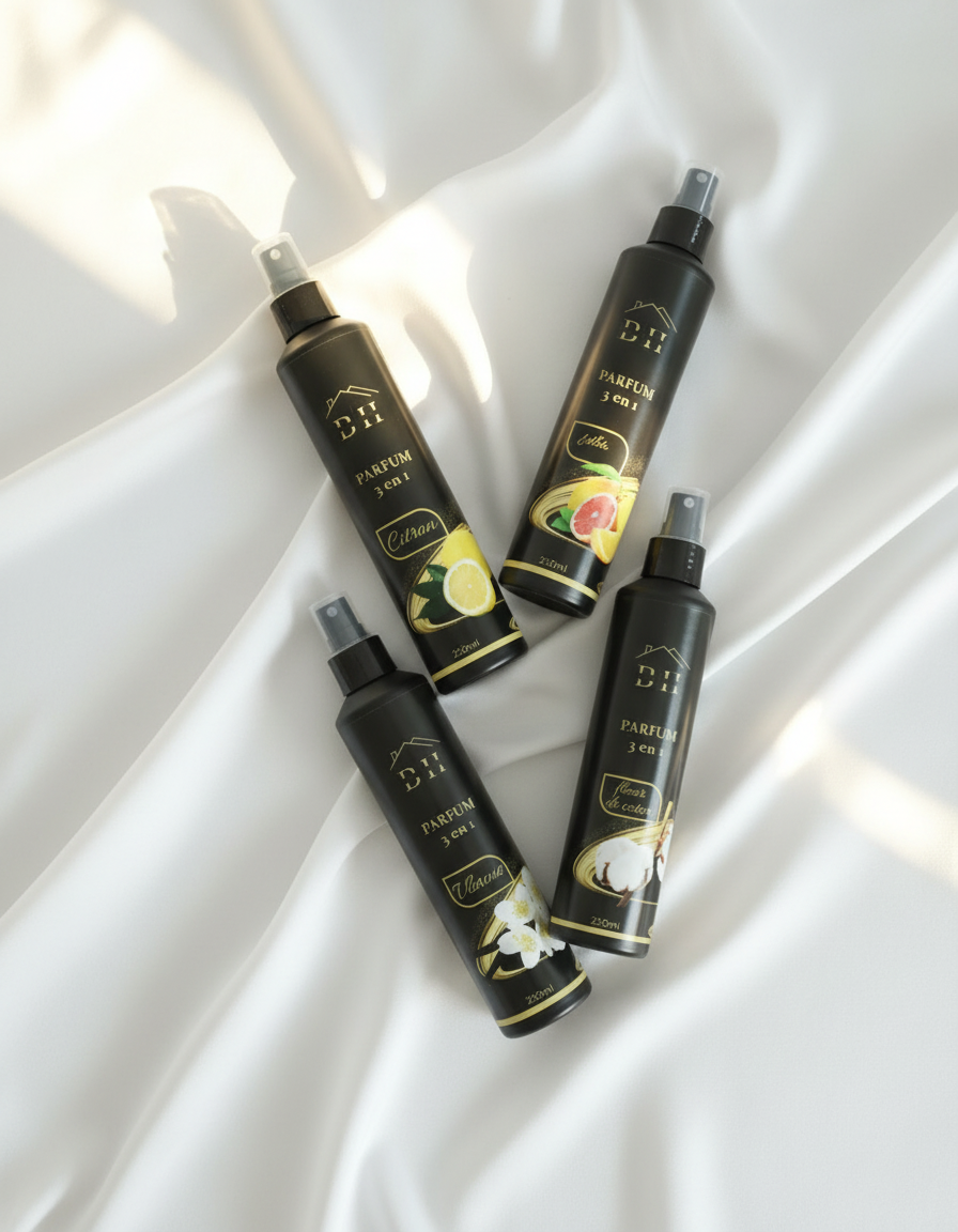 💫 Pack Parfum Prestige (Vanille, Fleur de Coton, Citron & Agrumes)