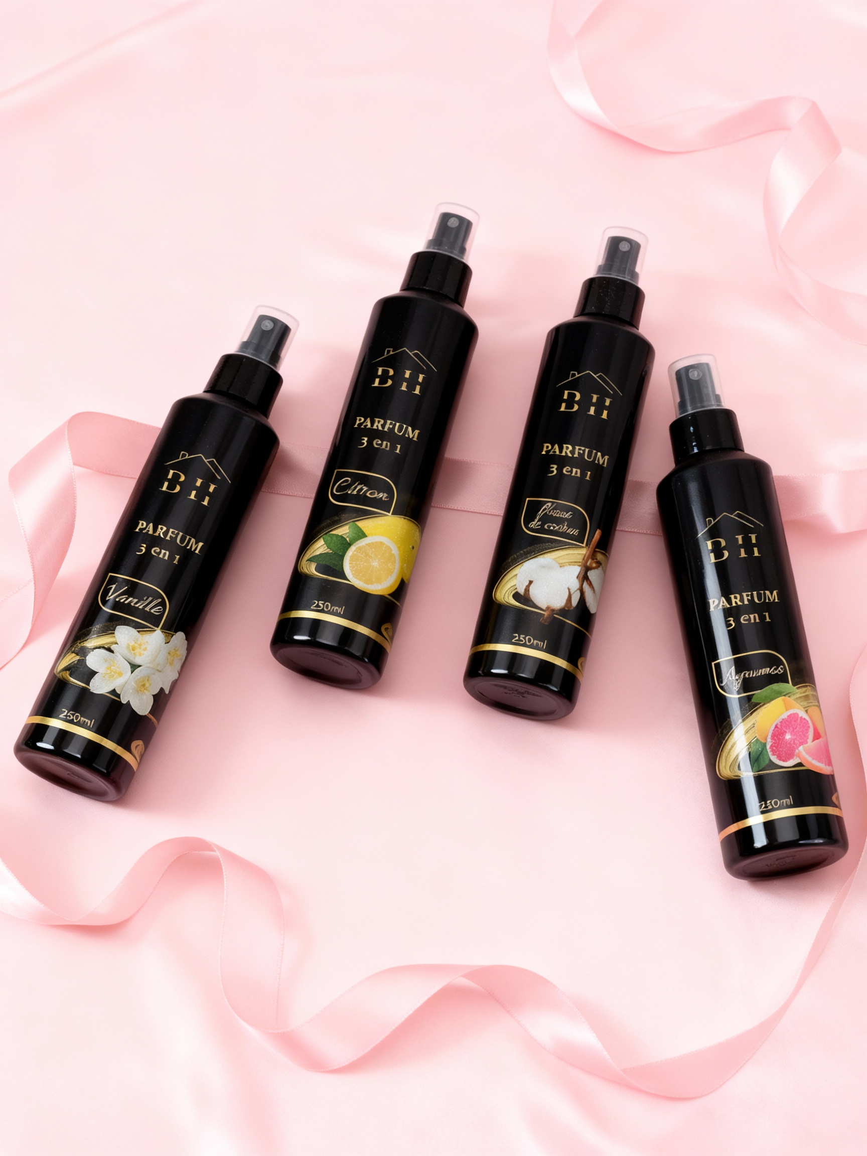 💫 Pack Parfum Prestige (Vanille, Fleur de Coton, Citron & Agrumes)