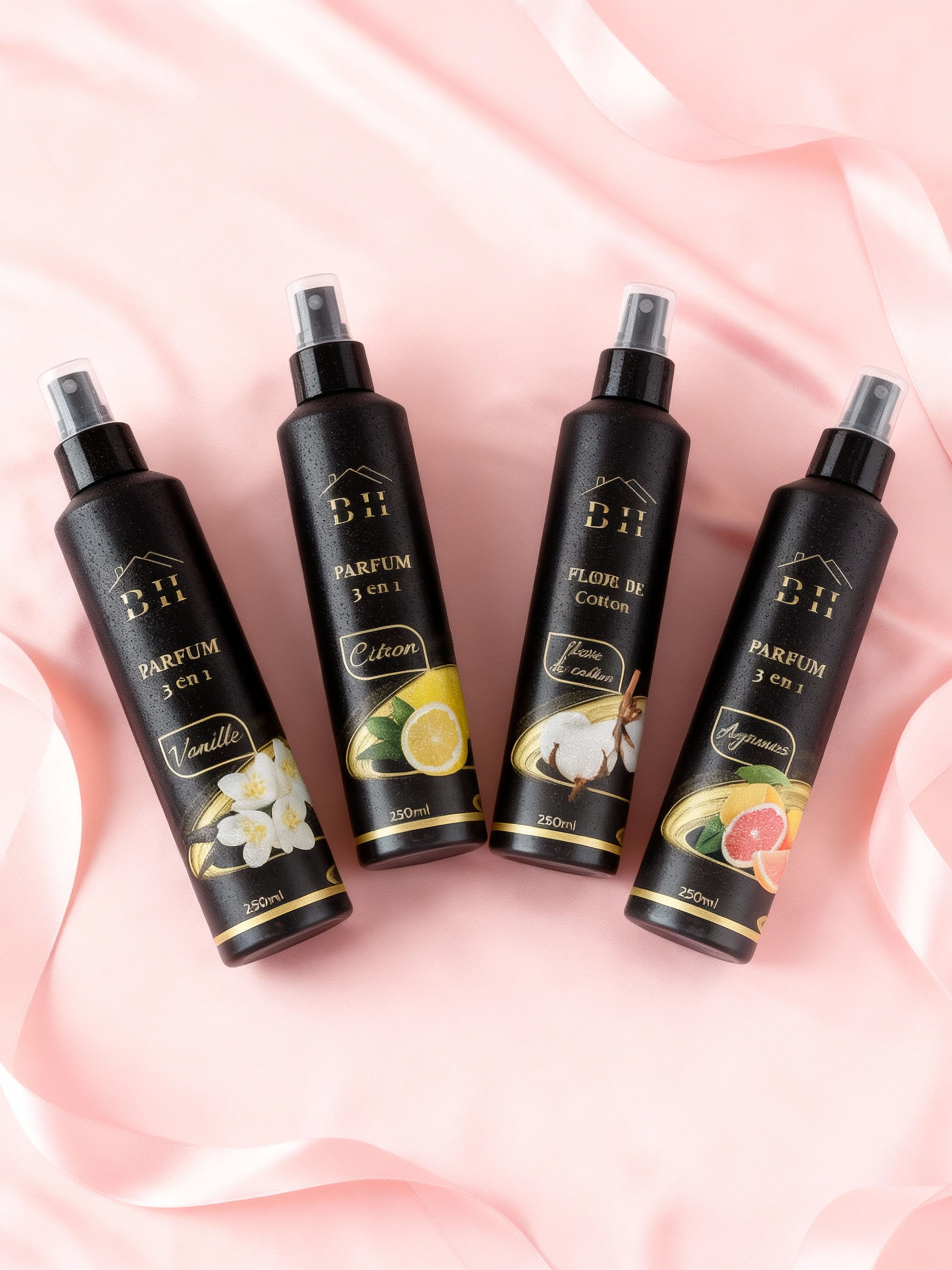 💫 Pack Parfum Prestige (Vanille, Fleur de Coton, Citron & Agrumes)